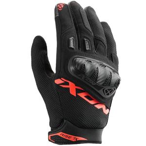 IXON Rise TX Motorradhandschuhe schwarz-fluoreszierend rot