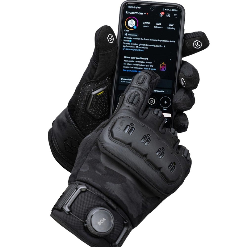 Knox Orsa Textile OR4 Motorradhandschuhe schwarz