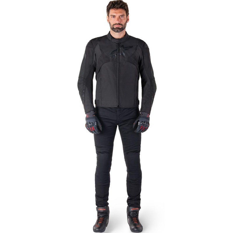 Alpinestars T-JAWS V4 Wasserdichte Motorradjacke schwarz-schwarz