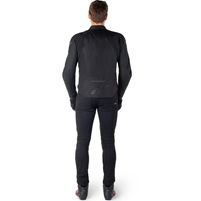 Alpinestars T-JAWS V4 Wasserdichte Motorradjacke schwarz-schwarz