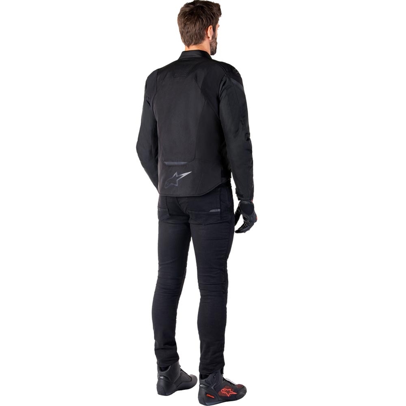 Alpinestars T-JAWS V4 Wasserdichte Motorradjacke schwarz-schwarz