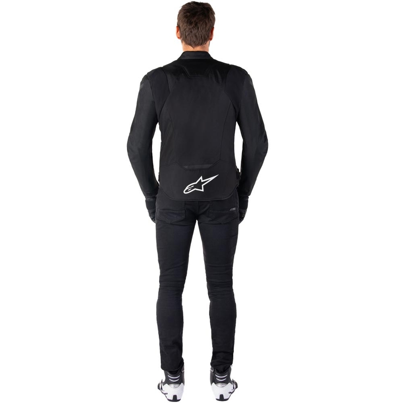 Alpinestars T-JAWS V4 Wasserdichte Motorradjacke schwarz-weiß