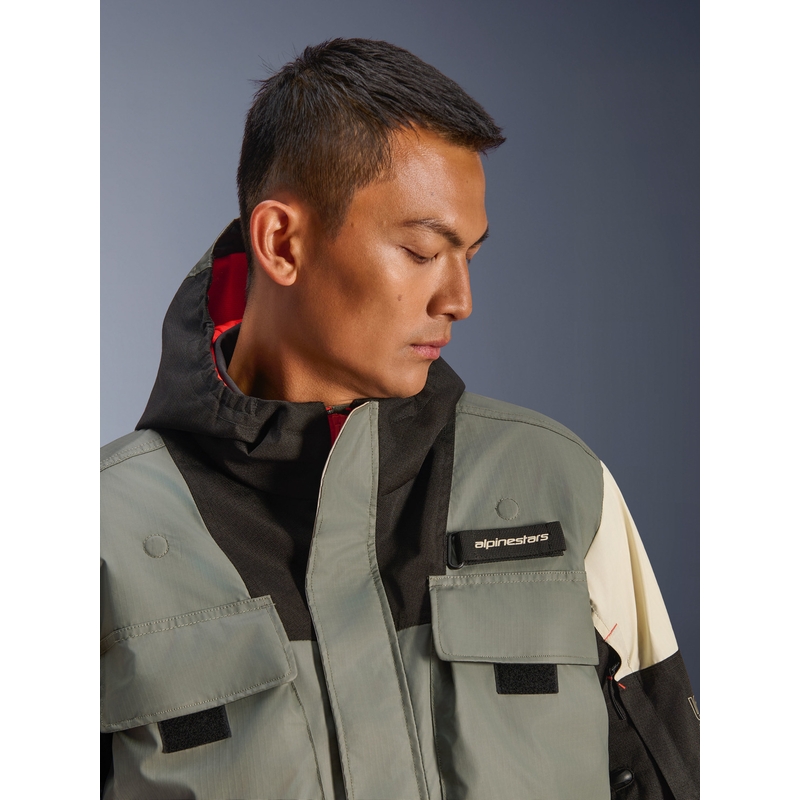 Alpinestars Mospher Wasserdichte Motorradjacke grau-schwarz
