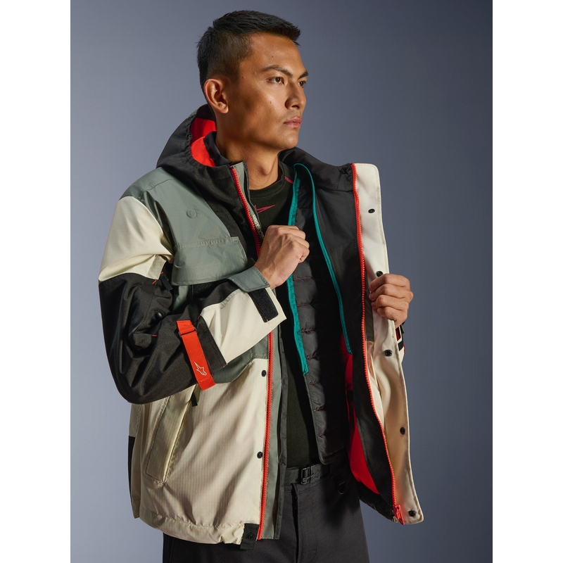 Alpinestars Mospher Wasserdichte Motorradjacke grau-schwarz