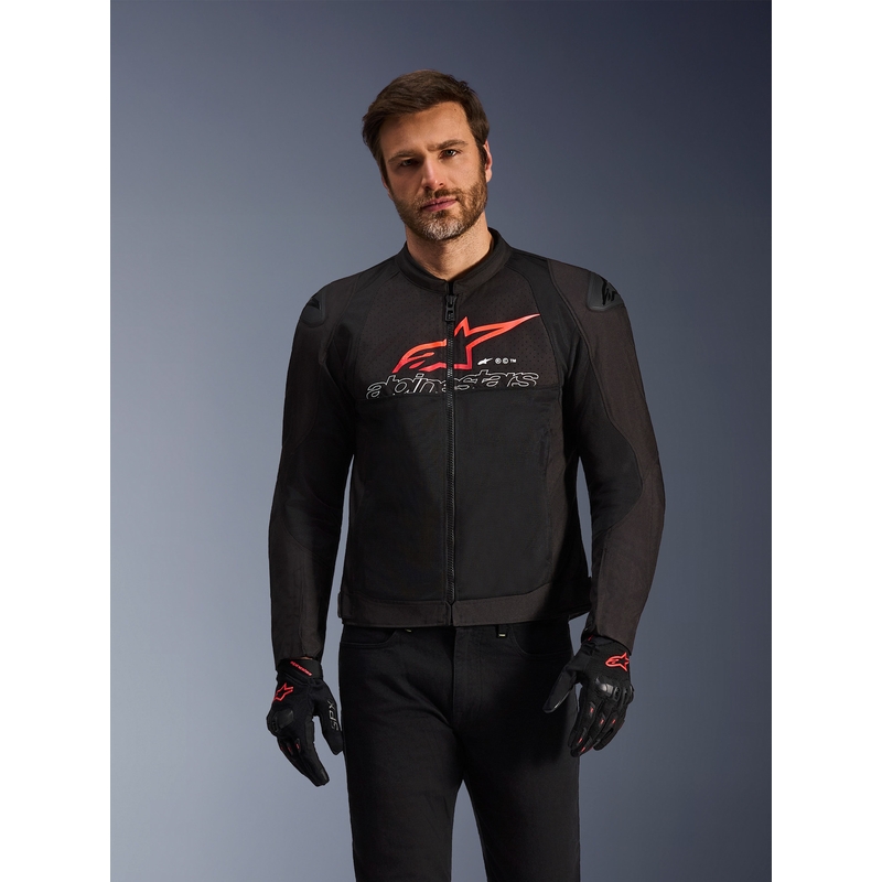 Alpinestars SMX Air Motorradjacke schwarz-rot-weiß