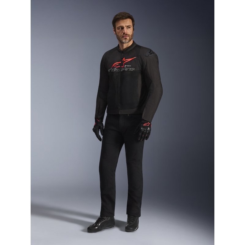 Alpinestars SMX Air Motorradjacke schwarz-rot-weiß