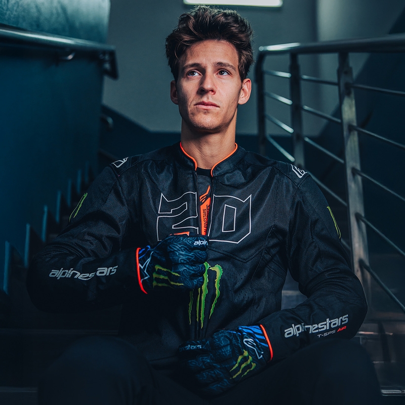 Alpinestars T-SPS Air V2 Monster FQ20 Motorradjacke, schwarz-weiße Kollektion