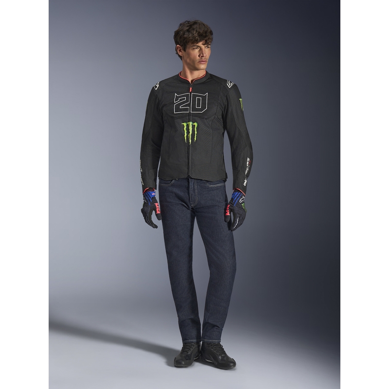 Alpinestars T-SPS Air V2 Monster FQ20 Motorradjacke, schwarz-weiße Kollektion