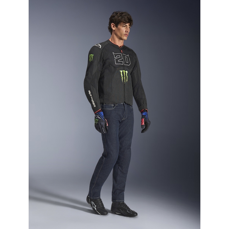 Alpinestars T-SPS Air V2 Monster FQ20 Motorradjacke, schwarz-weiße Kollektion