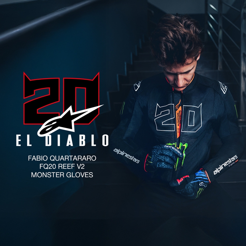 Alpinestars T-SPS Air V2 Monster FQ20 Motorradjacke, schwarz-weiße Kollektion