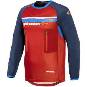 Alpinestars Maxdura Dual orange-dunkelblaues Motocross-Trikot
