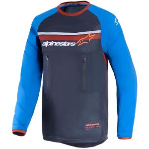 Alpinestars Maxdura Dual Motocross-Trikot, dunkelgrau-blau-orange