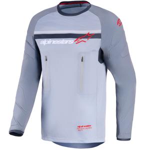 Alpinestars Maxdura Dual Motocross-Trikot hellgrau-dunkelgrau-orange