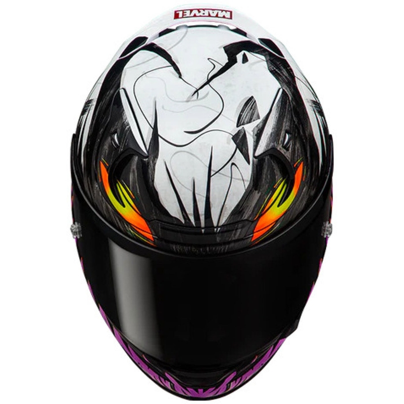 Integralhelm HJC RPHA 12 Anti Venom 2 Marvel MC8 schwarz-weiß-lila