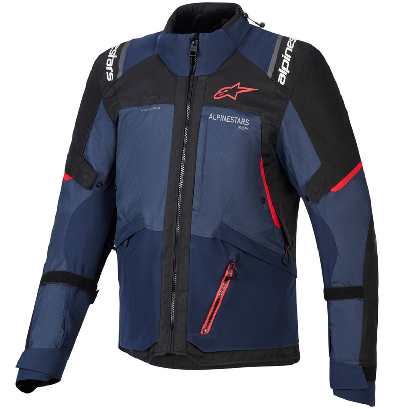 Alpinestars Andes V4 Drystar Motorradjacke Dunkelblau-Blau-Schwarz