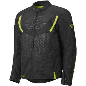 Motorradjacke 4SQUARE Sportster Dart schwarz-fluoreszierend gelb
