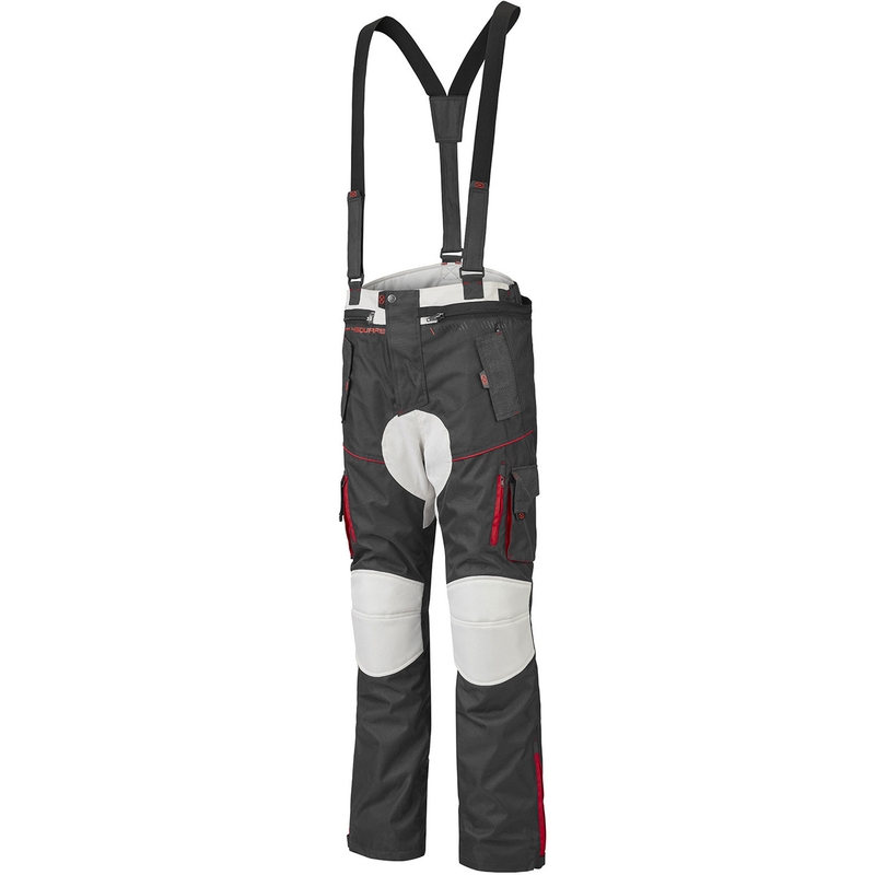 4SQUARE Trailer Craft Motorradhose weiß-grau-rot