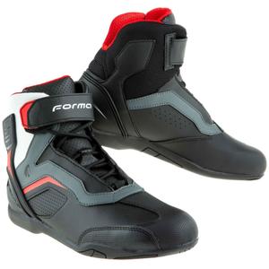 Forma Stinger EVO Flow schwarz-rot-weiß-graue Motorradstiefel