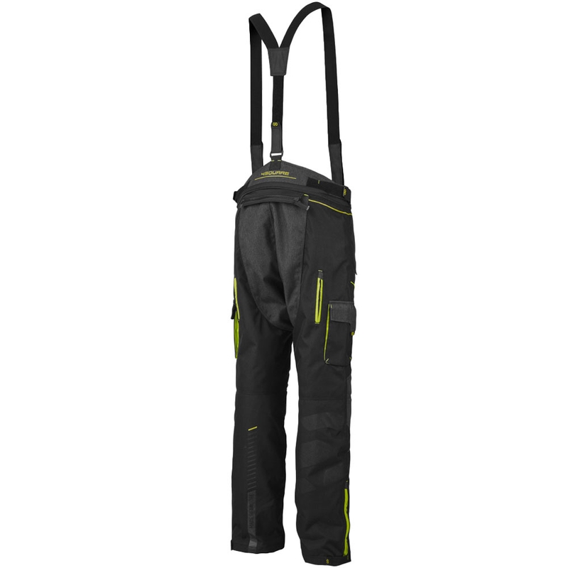 4SQUARE Trailer Craft Motorradhose grau-fluoreszierend gelb