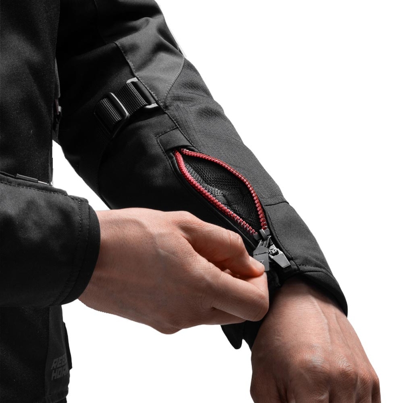 Rebelhorn Swift Motorradjacke schwarz-dunkelgrau-rot