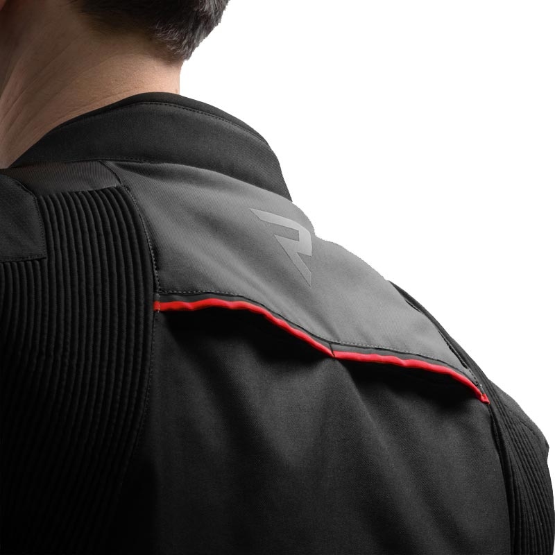 Rebelhorn Swift Motorradjacke schwarz-dunkelgrau-rot