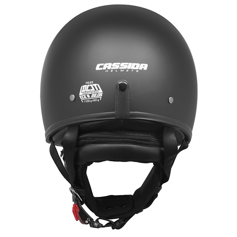 Cassida Open Motorradhelm Polizei Schwarz Matt
