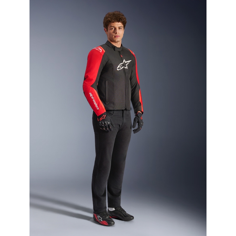 Alpinestars T-SPS 2 Wasserdichte Motorradjacke rot-schwarz-weiß