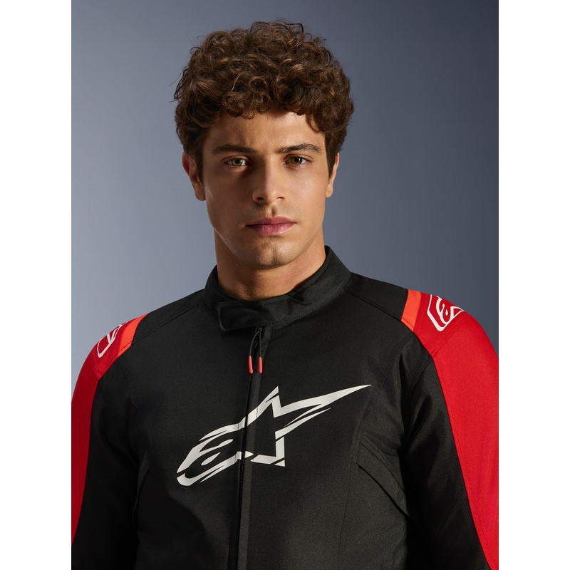 Alpinestars T-SPS 2 Wasserdichte Motorradjacke rot-schwarz-weiß