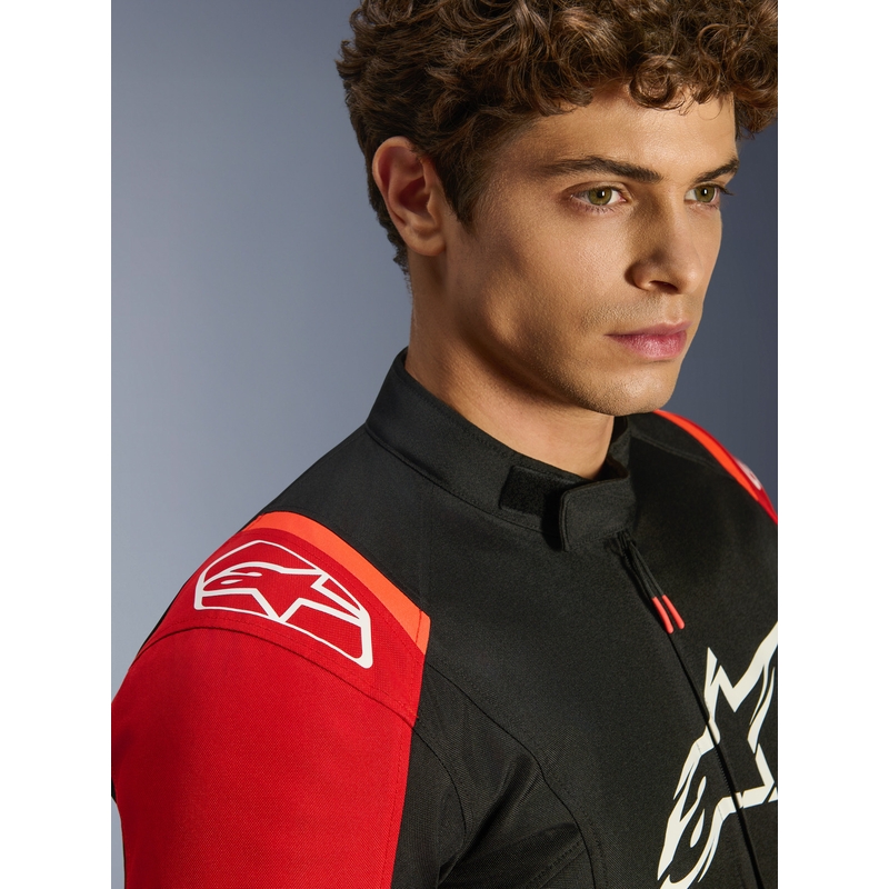 Alpinestars T-SPS 2 Wasserdichte Motorradjacke rot-schwarz-weiß