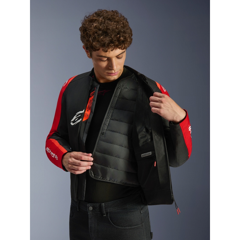 Alpinestars T-SPS 2 Wasserdichte Motorradjacke rot-schwarz-weiß