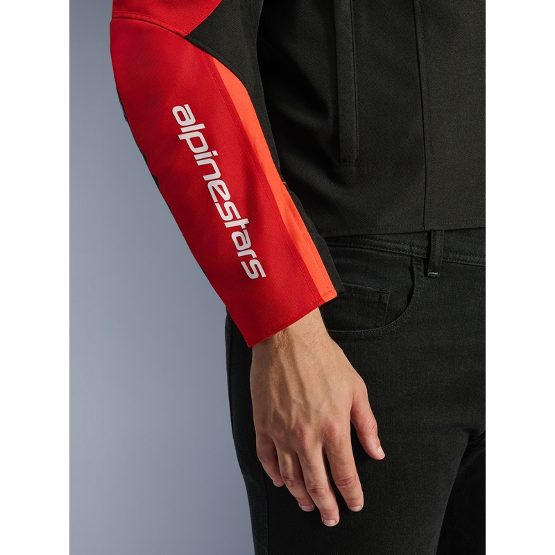 Alpinestars T-SPS 2 Wasserdichte Motorradjacke rot-schwarz-weiß