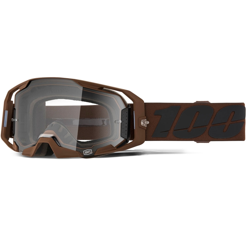 100% ARmatic Salcedo Motocross-Brille mit klarem Plexiglas