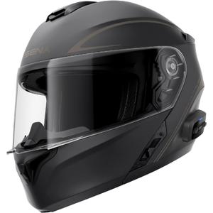 Klappbarer Motorradhelm mit Headset SENA Outrush R schwarz matt