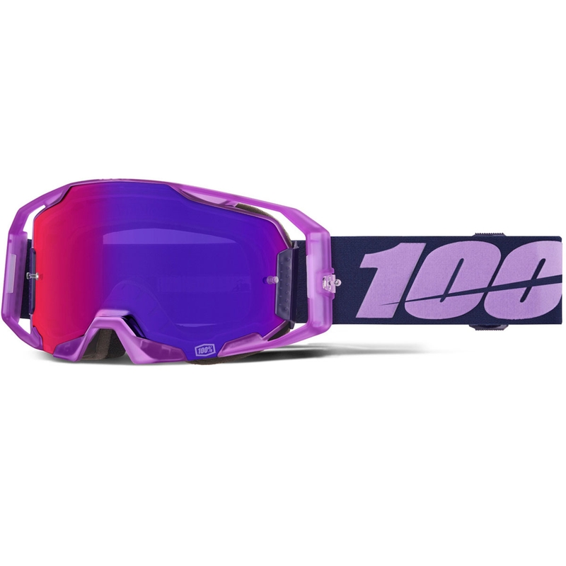 Motocross-Brille 100% ARmatic Toyota mit violettem Plexiglas