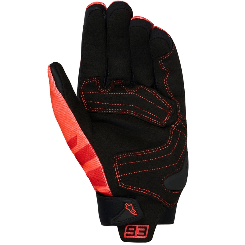 Alpinestars SP X 1 MM93 Motorradhandschuhe Kollektion Fluororot-Rot-Schwarz