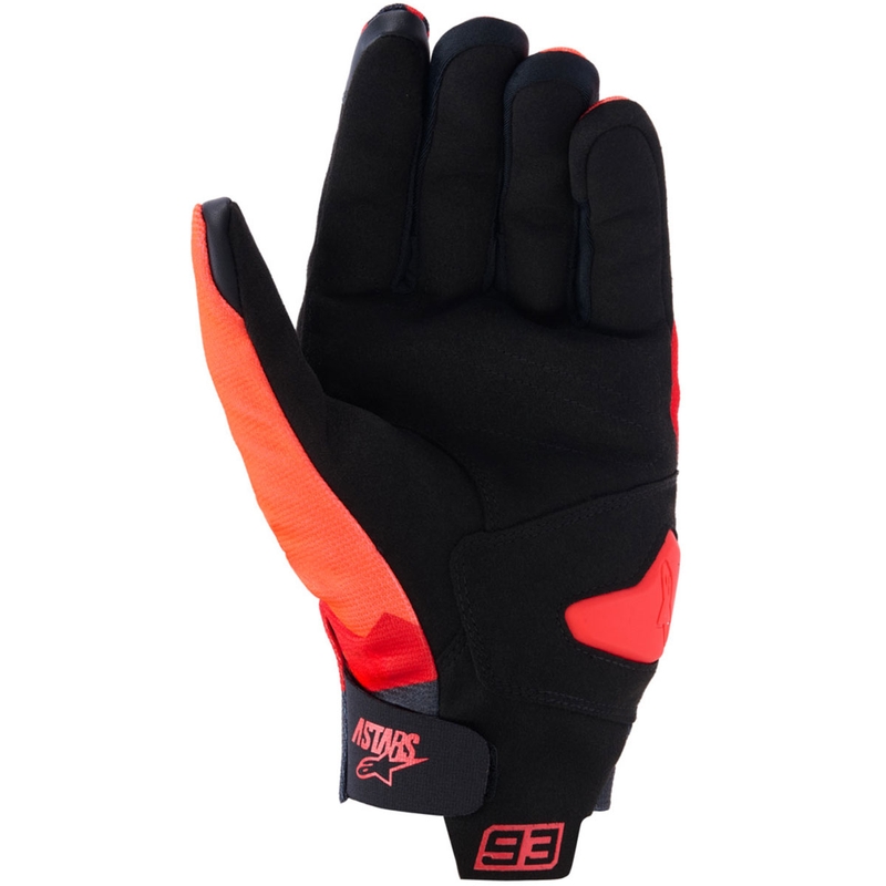 Alpinestars Reef V2 MM93 Motorradhandschuhe Fluo Kollektion Rot-Rot-Schwarz