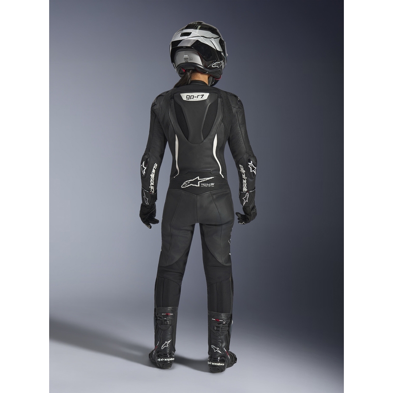 Alpinestars Stella GP-R7 Damen-Motorradkombi aus Leder, einteilig, Schwarz