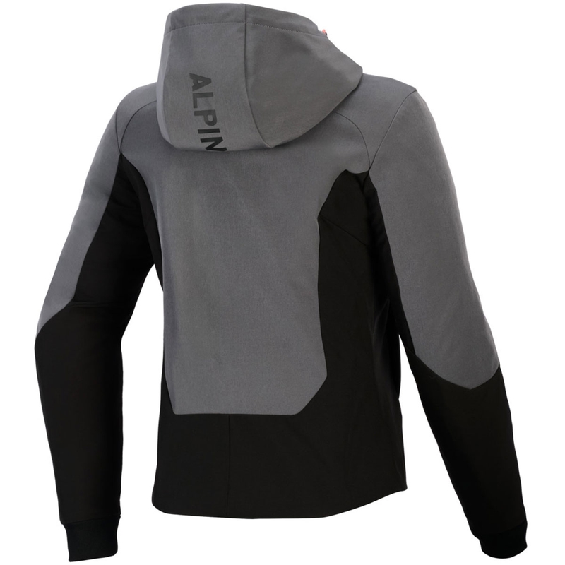 Alpinestars Stella Radium Tech Hoodie Damen-Motorradjacke dunkelgrau-schwarz-rosa
