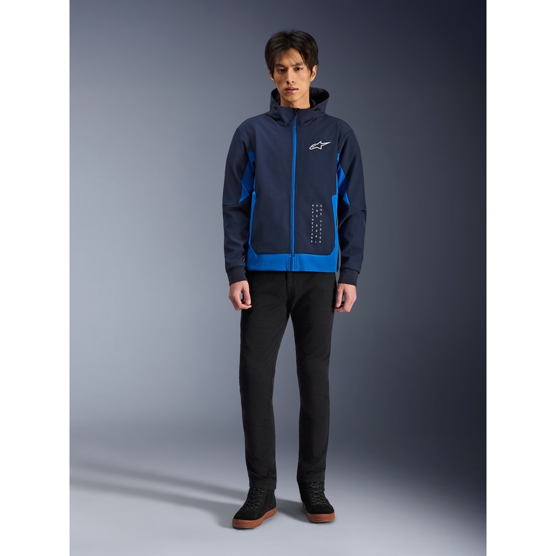 Alpinestars Radium Tech Hoodie Motorrad-Sweatshirt, dunkelblau-blau