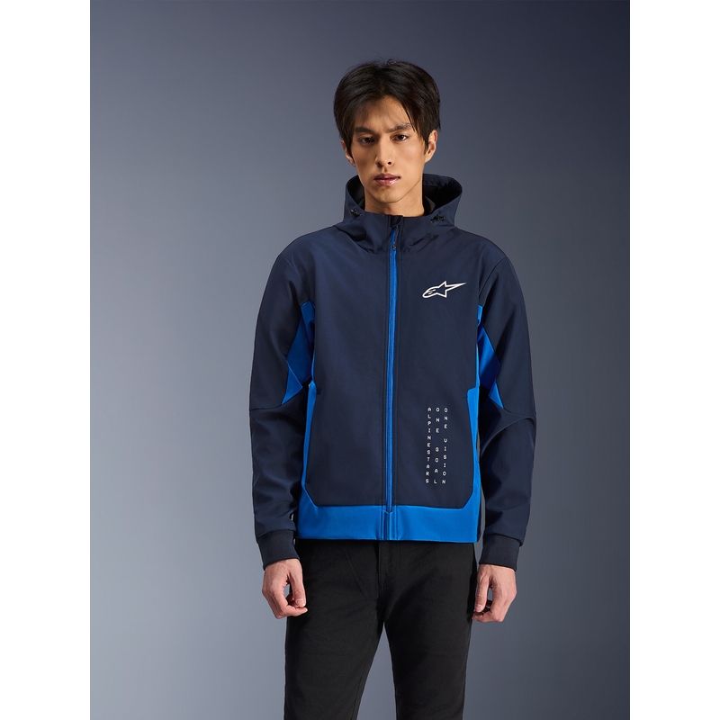 Alpinestars Radium Tech Hoodie Motorrad-Sweatshirt, dunkelblau-blau