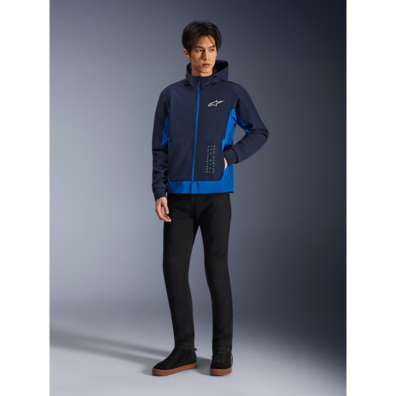 Alpinestars Radium Tech Hoodie Motorrad-Sweatshirt, dunkelblau-blau