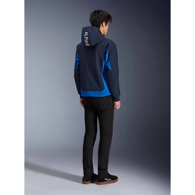 Alpinestars Radium Tech Hoodie Motorrad-Sweatshirt, dunkelblau-blau
