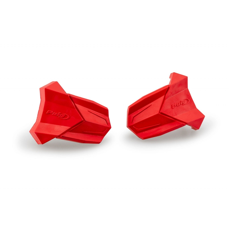 Spare rubber end protector PUIG R19 rot