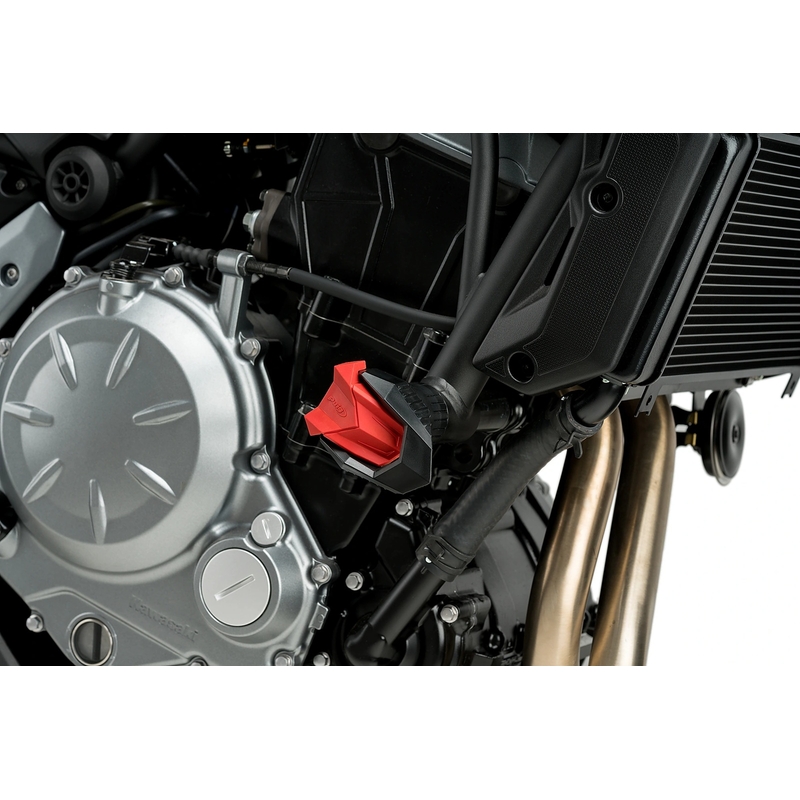 Spare rubber end protector PUIG R19 rot