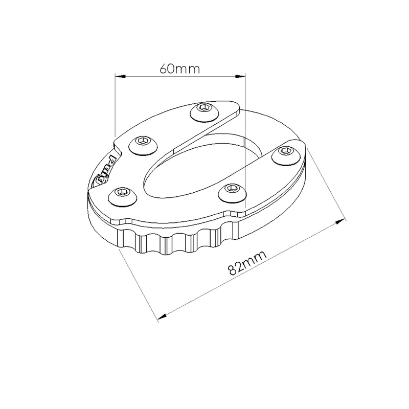Kickstand extension PUIG schwarz