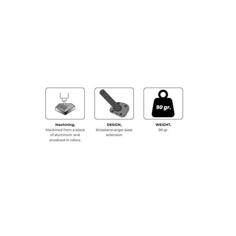 Kickstand extension PUIG schwarz