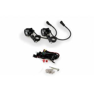 Auxiliary LED lights PUIG BEAM 2.0 20755N schwarz Homologation, Satz