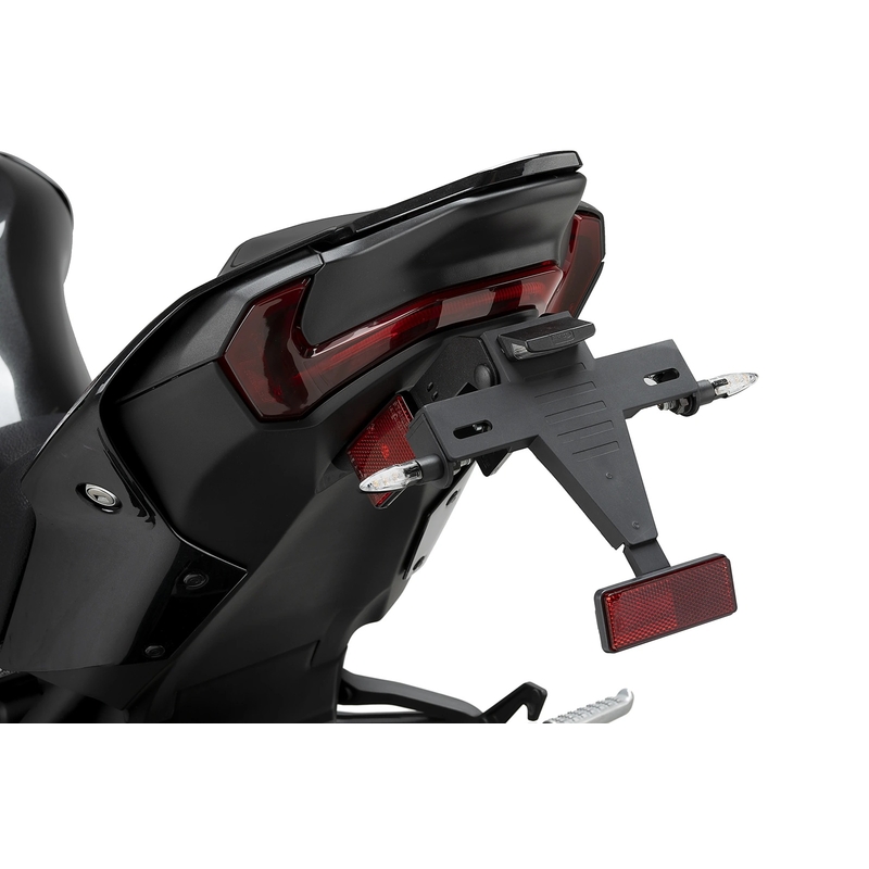 Adjustable license support PUIG schwarz für KAWASAKI Z 900 2025-2026, KAWASAKI Z 900 SE 2025