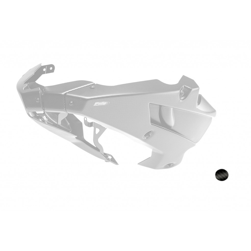 Engine spoiler PUIG schwarz matt Aufkleber inkl.