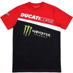 Ducati Corse Monster Diagonal T-Shirt rot-schwarz
